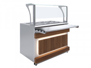 Мармит вторых блюд Luxstahl МВП (С)-1200 Premium Eco Wood